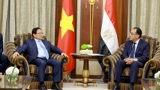 Thủ tướng Phạm Minh Chính hội kiến Thủ tướng Ai Cập và tiếp Hoàng Thái tử Jordan