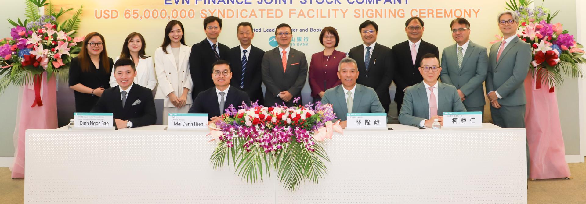EVNFinance ký kết thành công gói vay hợp vốn với 6 ngân hàng hàng đầu Đài Loan