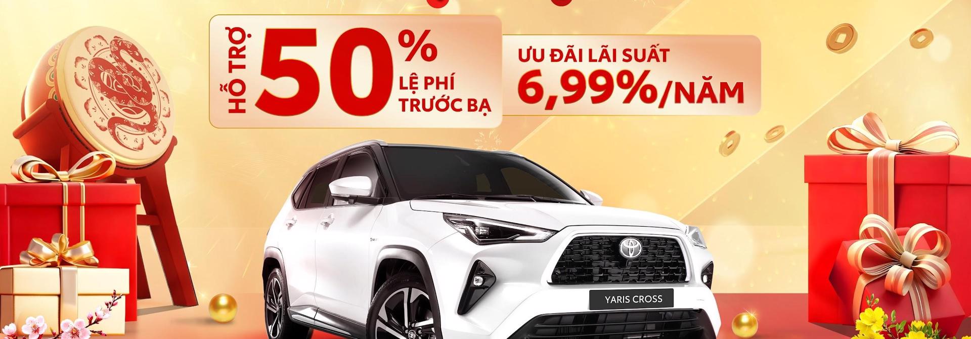 Chỉ còn hơn 10 ngày nhận ưu đãi 50% thuế trước bạ khi mua Yaris Cross 