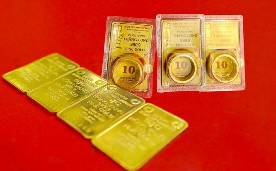 Giá vàng giảm 1 triệu đồng mỗi lượng sau 2 phiên hồi phục
