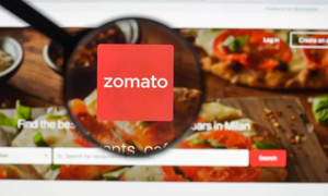Giá cổ phiếu Zomato giảm mạnh