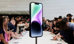 Sự kiện ra mắt iPhone14 ở Cupertino, California. Ảnh: Carlos Barria