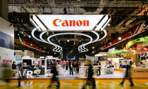 Gian trưng bày của Canon tại Hội chợ Nhập khẩu Quốc tế Trung Quốc lần thứ 5