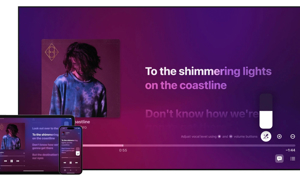 Giao diện của Apple Music Sing