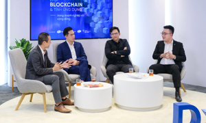 Các chuyên gia trong chương trình DxTalks về chủ đề “Blockchain và tính ứng dụng trong doanh nghiệp và cộng đồng” do FPT Digital tổ chức