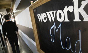 Cổ phiếu của WeWork đã giảm mạnh từ khoảng 13 USD xuống còn 18 cent hiện nay