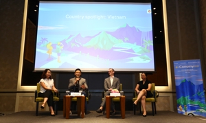 Đại diện Google, Temasek và Bain & Company công bố báo cáo nền kinh tế số của Việt Nam và 6 nước Đông Nam Á.