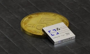 Loại pin mới, được đặt tên là "BV100", nhỏ hơn đồng xu, có kích thước 0,6 x 0,6 x 0,2 inch (15 x 15 x 5 mm) 