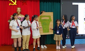 Một trong những dự án của Chương trình về Học tập qua dự án về hành động khí hậu. Ảnh: Hội đồng Anh.