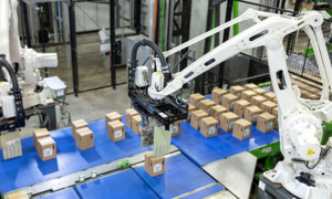 Công nghệ tự động hóa tại kho hàng Walmart.