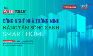 The WISE Talk với chủ đề “Công nghệ nhà thông minh nâng tầm sống xanh” sẽ được phát sóng vào hồi 9:00 ngày 14/8/2024 trên trang chủ VnEconomy và Fanpage VnEconomy.