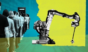 Không ít người lo ngại AI có thể khiến tỷ lệ thất nghiệp gia tăng trong tương lai gần. Ảnh: Financial Times