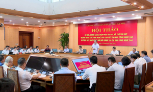 Toàn cảnh hội thảo đột phá cơ chế chính sách thu hút nguồn nhân lực Công nghệ cao của UBND Tp. Hà Nội