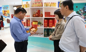 Sản phẩm OCOP thu hút sự quan tâm của du khách. Ảnh minh họa.
