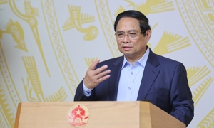Prime Minister Pham Minh Chinh chairs the second meeting of the National Steering Committee on Semiconductor Industry Development on August 4 (Photo: VGP)