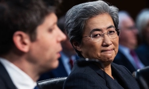 CEO Advanced Micro Devices (AMD) Lisa Su CEO OpenAI Sam Altman tham dự sự kiện của Ủy ban Thương mại, Khoa học và Giao thông Thượng viện với chủ đề “Chiến thắng trong cuộc đua AI: Tăng cường năng lực của Hoa Kỳ về điện toán và đổi mới”. Ảnh: Getty. 