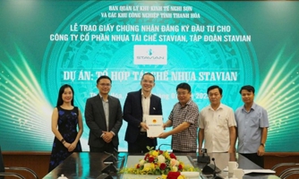 Dự án tổ hợp tái chế nhựa tại KKT Nghi Sơn nhận Giấy chứng nhận đăng ký đầu tư
