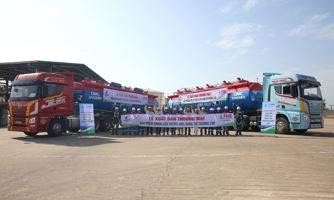 BSR xuất bán sản phẩm dầu DO sang thị trường Lào