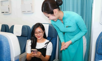 Vietnam Airlines thử nghiệm dịch vụ Internet trên chuyến bay