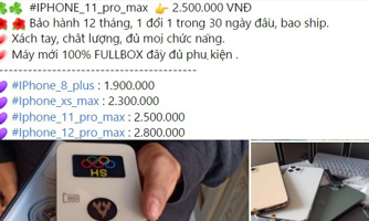 Những thủ đoạn "giăng bẫy" người mua hàng qua mạng xã hội