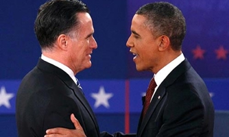 Những bức ảnh hiếm về Obama và Romney