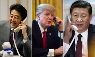 Tổng thống Trump điện đàm với lãnh đạo Nhật-Trung về Triều Tiên