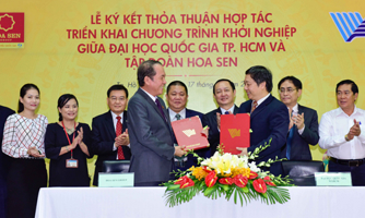 Đại học Quốc gia Tp.HCM và Tập đoàn Hoa Sen hợp tác về khởi nghiệp