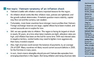 Merrill Lynch “mổ xẻ” lạm phát ở Việt Nam