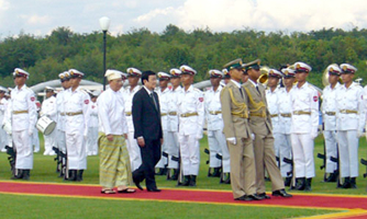 Chủ tịch nước Trương Tấn Sang thăm Myanmar