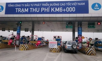 Tháo dỡ trạm thu phí Đại Xuyên tuyến cao tốc Cầu Giẽ - Ninh Bình