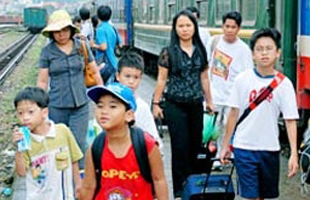 Giá vé tàu không điều chỉnh trước 5/8