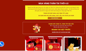 Nhộn nhịp "đặt" vàng online đón ngày vía Thần Tài