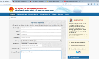 Lần đầu Chính phủ tương tác online với doanh nghiệp