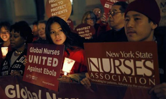 Y tá Mỹ rầm rộ biểu tình vì Ebola