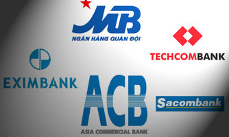 Cách biệt quá lớn trong top 5 ngân hàng cổ phần!