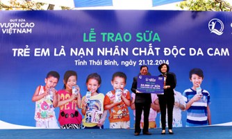 Quỹ sữa "Vươn cao Việt Nam" tới Thái Bình