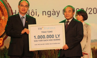 TH True Milk thành đối tác đầu tiên của “Sữa học đường”