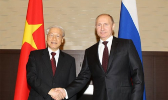 Việt - Nga: Tranh chấp biển Đông cần giải quyết hòa bình