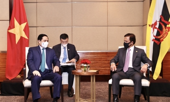 Thủ tướng Chính phủ Phạm Minh Chính hội kiến Quốc vương Brunei