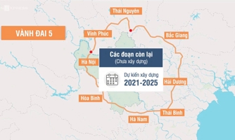 Bắc Giang đề nghị hỗ trợ 1.330 tỷ đồng đầu tư vành đai 5 dài hơn 51km