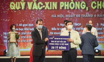 VIB cùng ngành Ngân hàng đóng góp vào Quỹ vaccine phòng chống Covid-19