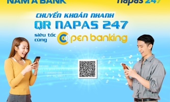 Nam A Bank tiên phong chuyển khoản nhanh Napas 247 bằng mã QR