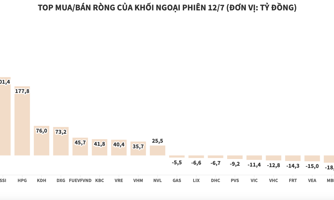 Thị trường càng giảm, khối ngoại càng gom ròng