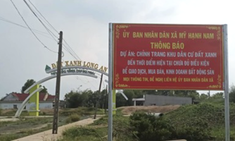 Truy tìm đối tượng lừa đảo tại dự án Khu dân cư Đất Xanh-Mỹ Hạnh Nam tại Long An 