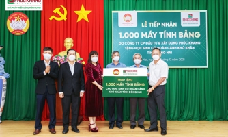 Phuc Khang Corporation trao 1.000 máy tính bảng cho học sinh khó khăn tỉnh Đồng Nai