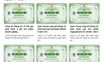 Sau xử phạt, APEC Group đã hoàn trả trước hạn toàn bộ tiền mua trái phiếu cho các nhà đầu tư