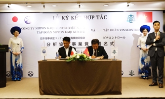 Vinacontrol Group và Nippon Kaiji Kentei Việt Nam ký kết hợp tác thúc đẩy hoạt động xuất khẩu viên nén gỗ 