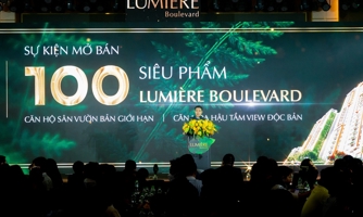 100 căn hộ có tầm nhìn tuyệt mỹ của Lumière Boulevard hết hàng ngay sau mở bán