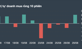 Tự doanh bất ngờ mua ròng mạnh, đâu là cổ phiếu được xuống tiền nhiều nhất?