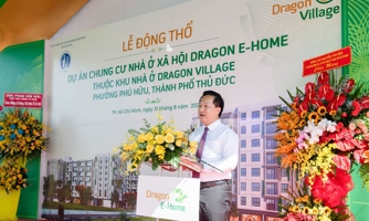 Tp.HCM động thổ dự án chung cư Nhà ở xã hội Dragon E-Home tại thành phố Thủ Đức